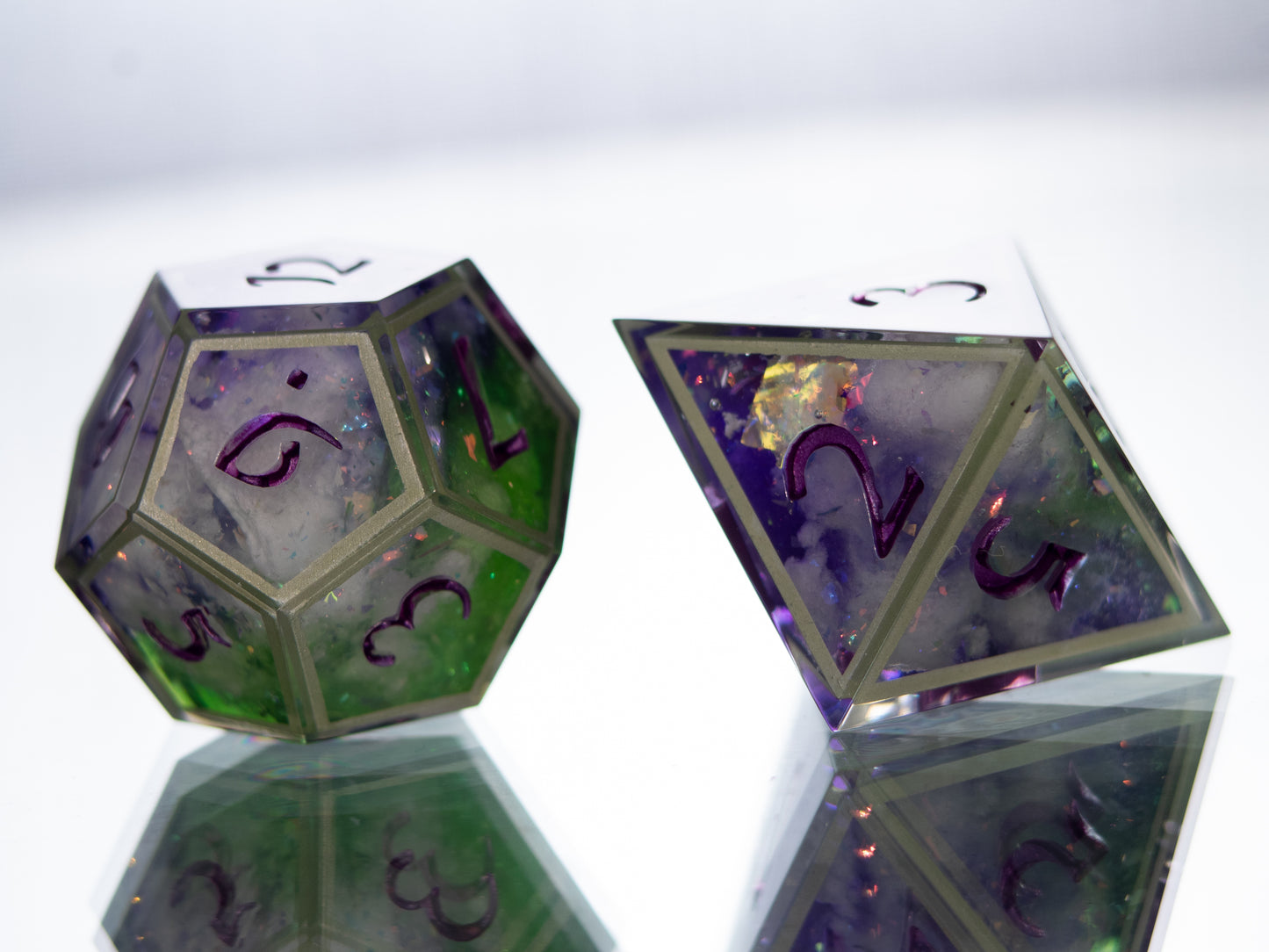 Witch's Tower - 7 Piece Handmade Resin Dice