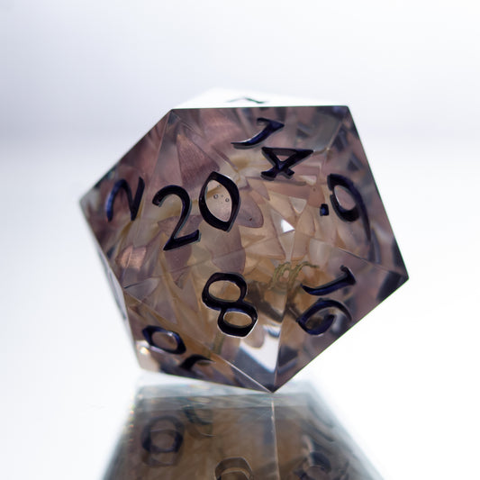 Frozen Flower - Single Handmade Resin D20