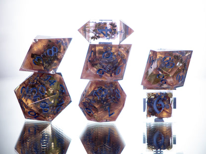 Unforgettable - 7 Piece Handmade Resin Dice