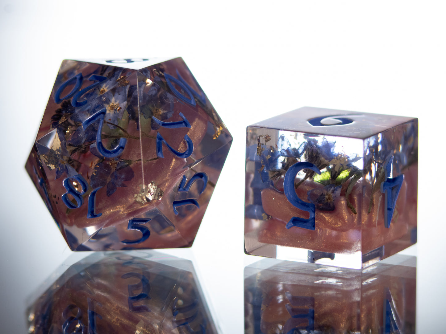 Unforgettable - 7 Piece Handmade Resin Dice