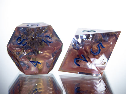 Unforgettable - 7 Piece Handmade Resin Dice