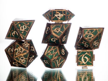 Elven Armor- 7 Piece Handmade Resin Dice