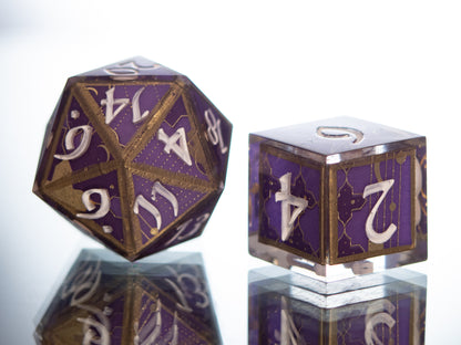 Lucien - 7 Piece Handmade Resin Dice