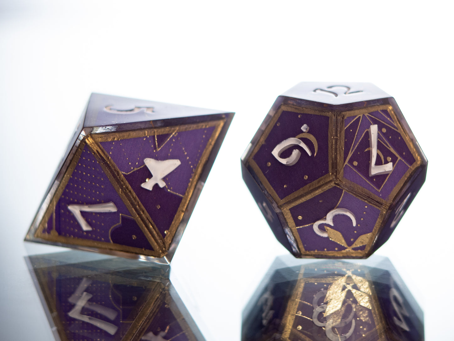 Lucien - 7 Piece Handmade Resin Dice