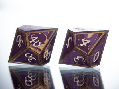 Lucien - 7 Piece Handmade Resin Dice