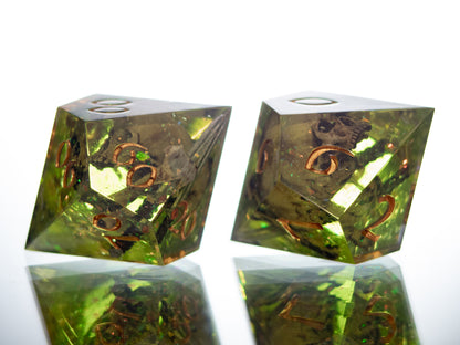 Gelatinous Fate -  7 Piece Handmade Resin Dice