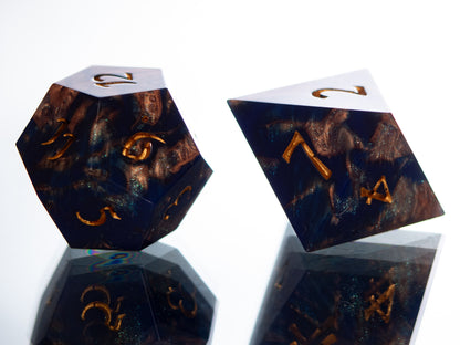 River Bed - 7 Piece Handmade Resin Dice