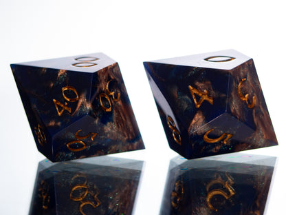 River Bed - 7 Piece Handmade Resin Dice