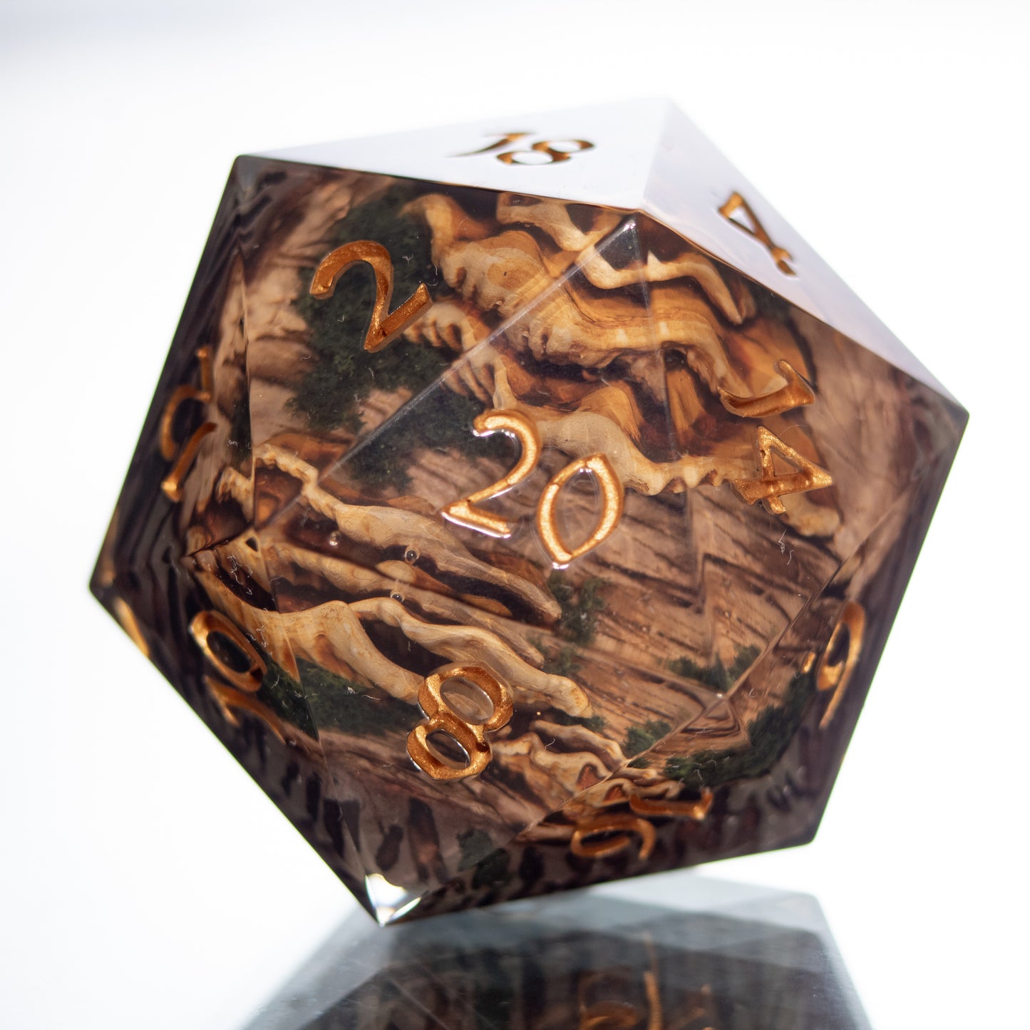 Chicken of the Woods - Handmade Chonk Resin D20