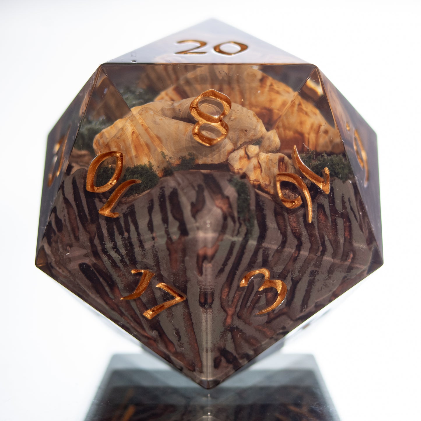 Chicken of the Woods - Handmade Chonk Resin D20