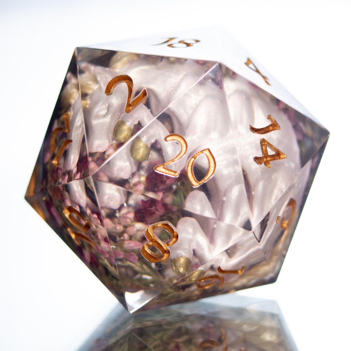 Ophelia's Unicorn - Handmade Chonk Resin D20