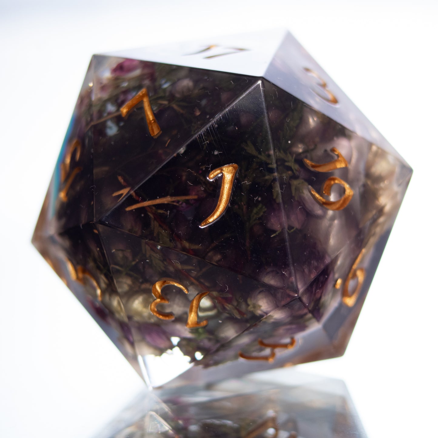 Ophelia's Unicorn - Handmade Chonk Resin D20