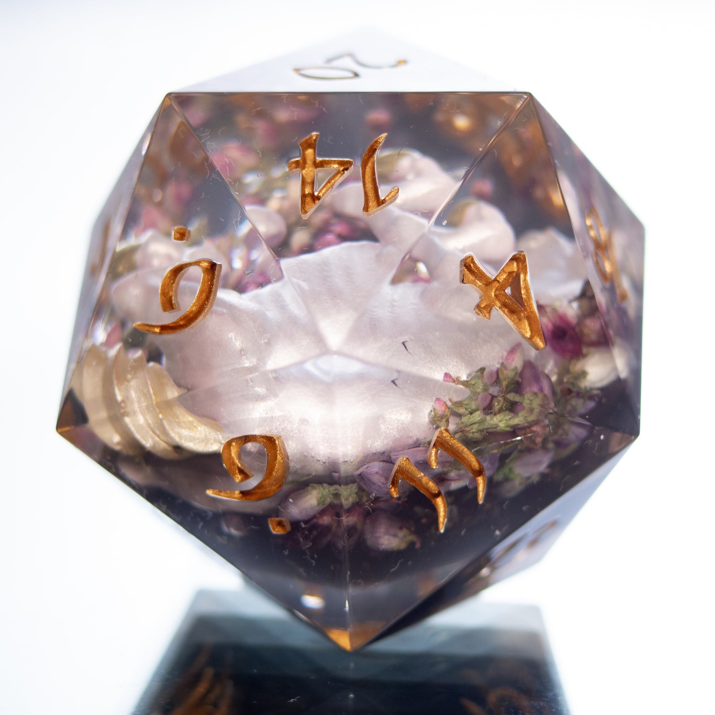 Ophelia's Unicorn - Handmade Chonk Resin D20