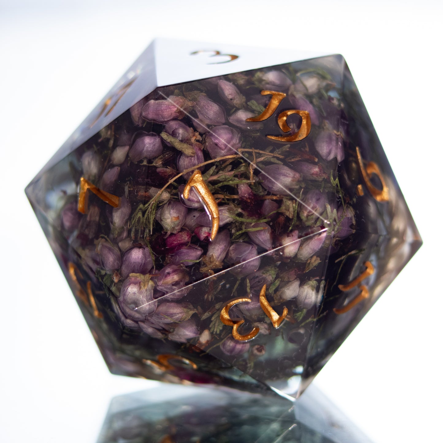Ophelia's Unicorn - Handmade Chonk Resin D20