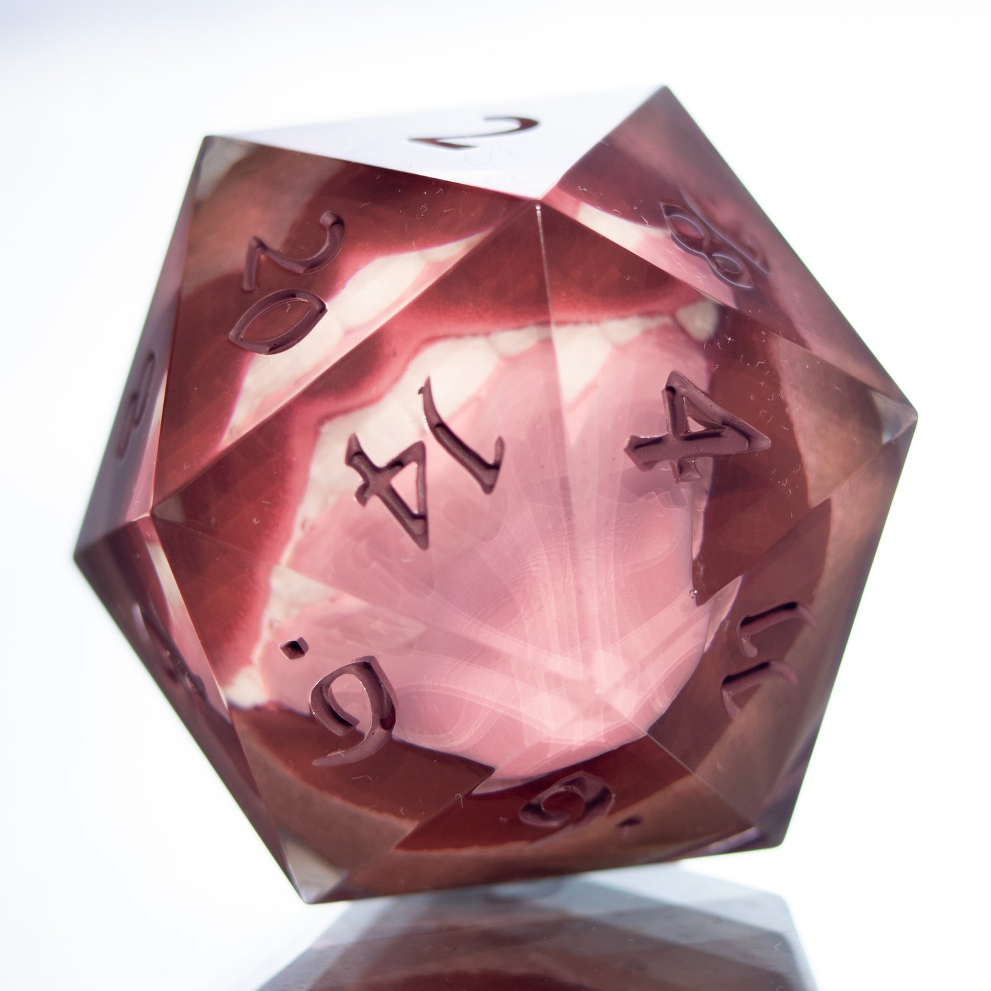 Mouthy - Handmade Chonk Resin D20