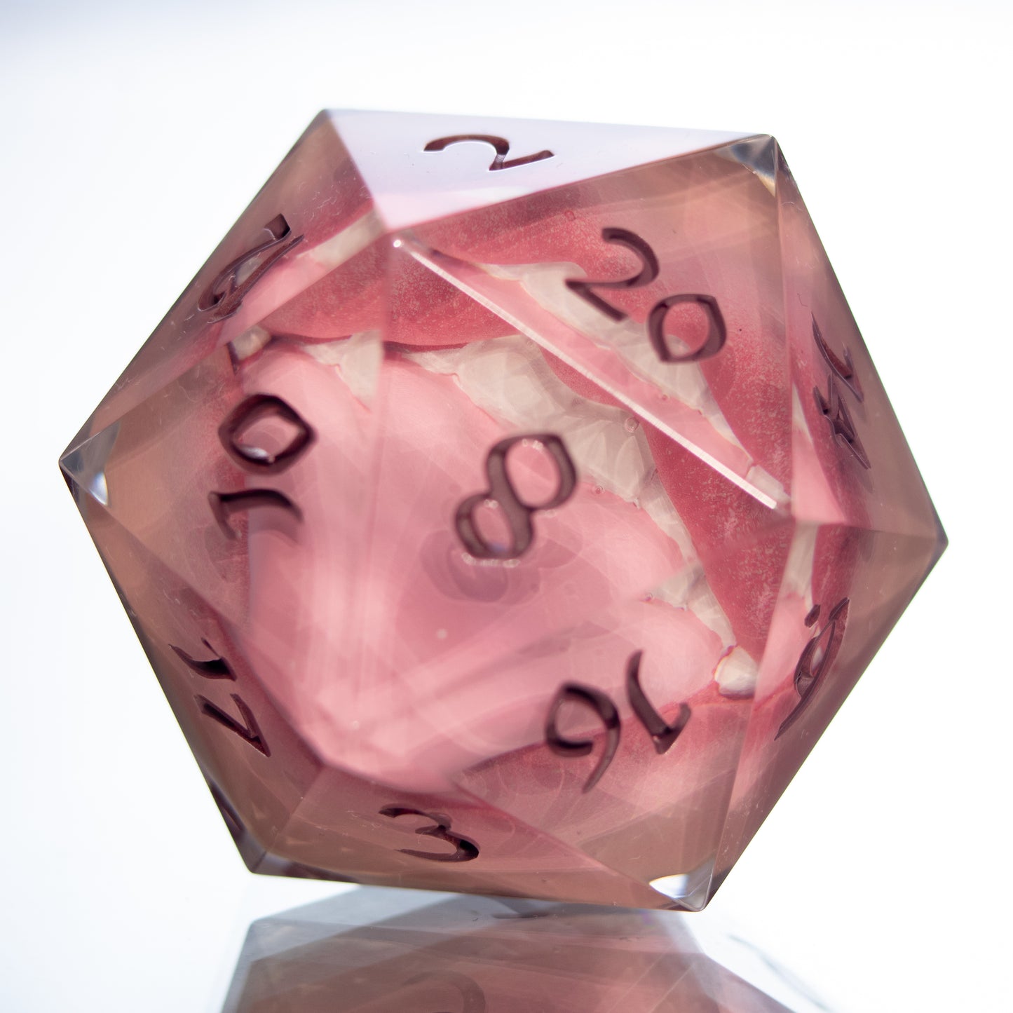 Mouthy - Handmade Chonk Resin D20