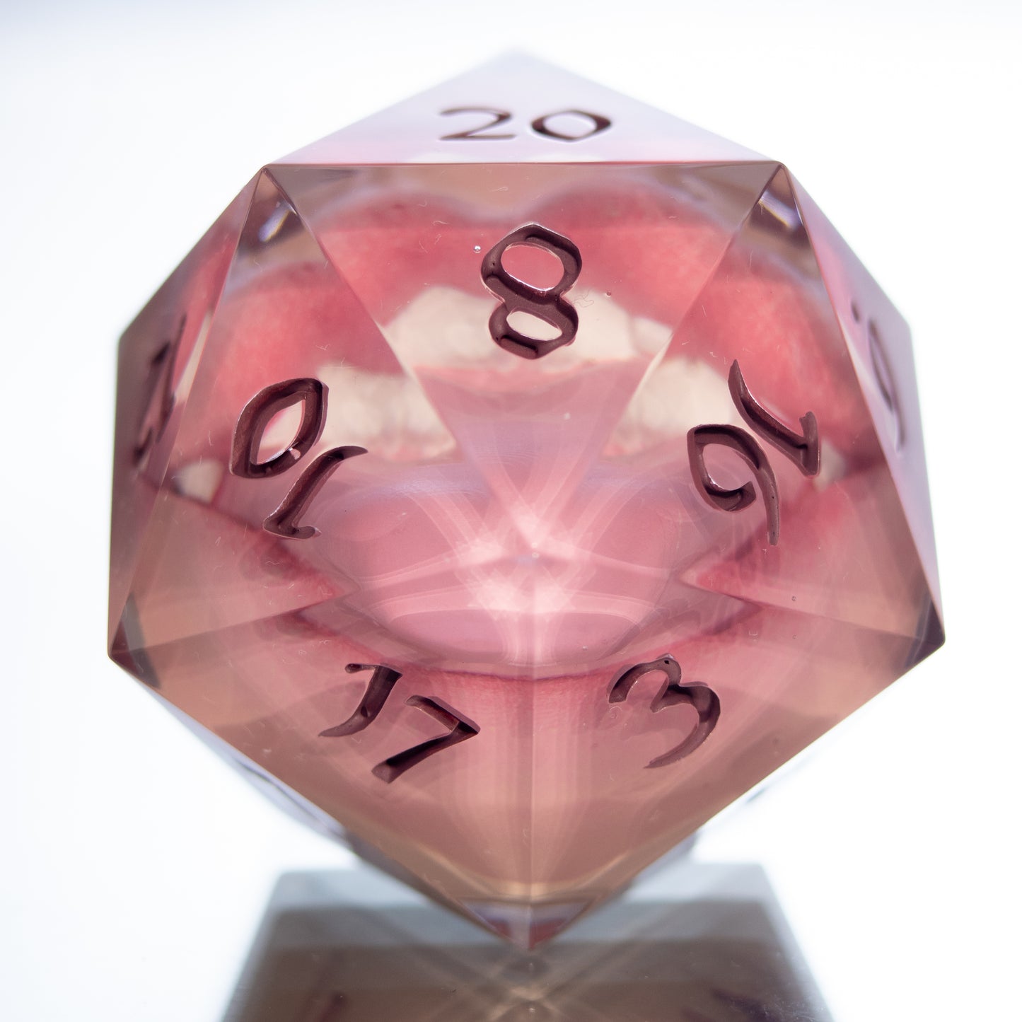 Mouthy - Handmade Chonk Resin D20