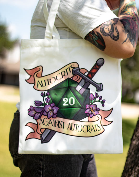 Autocrits Against Autocrats Tote Bag