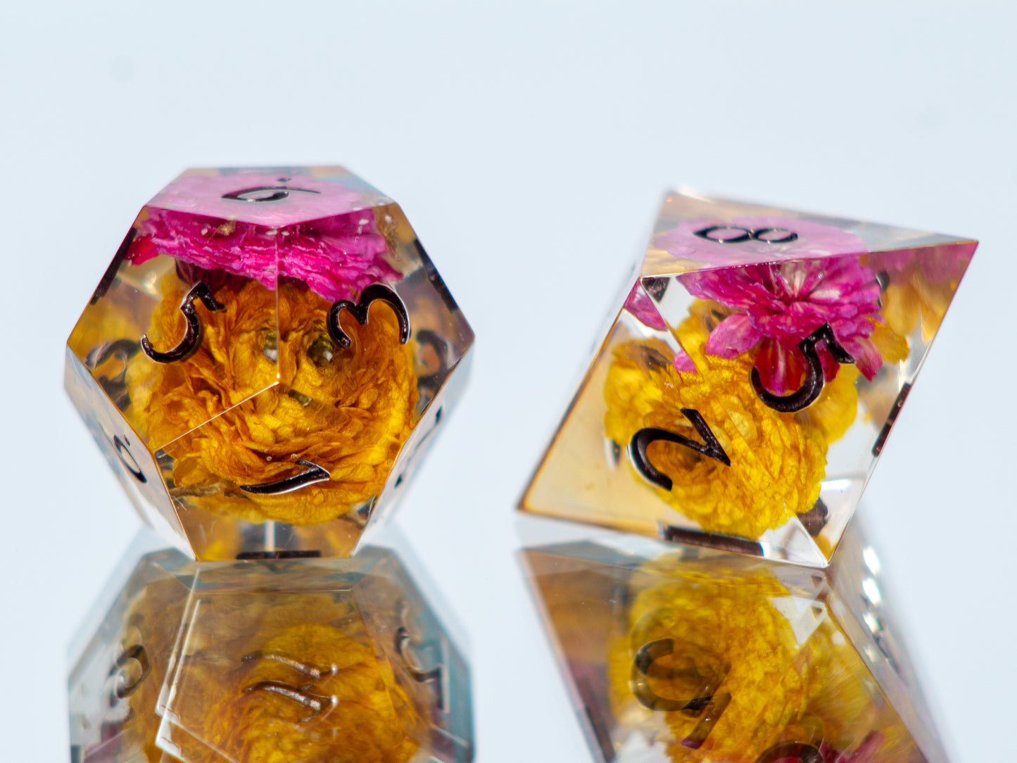 Jubilee - 7 Piece Handmade Resin Dice