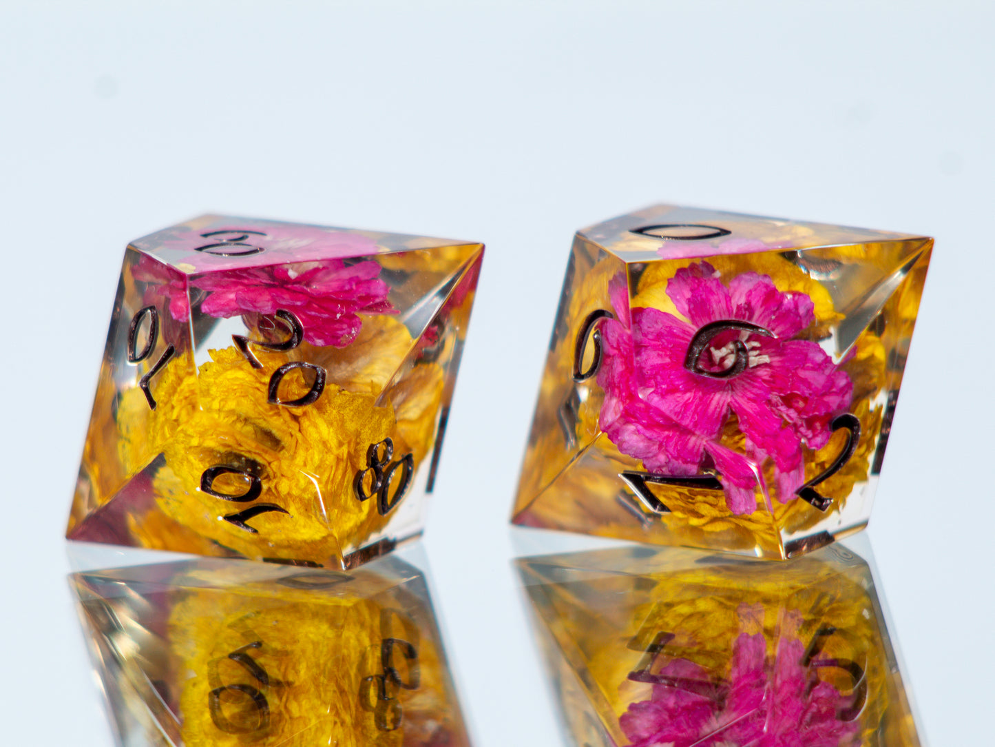 Jubilee - 7 Piece Handmade Resin Dice