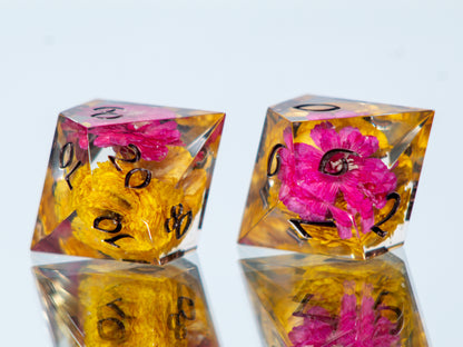 Jubilee - 7 Piece Handmade Resin Dice