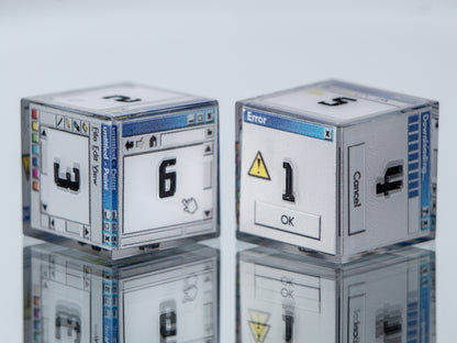 Windows D6 - 6 Piece Handmade Resin Dice