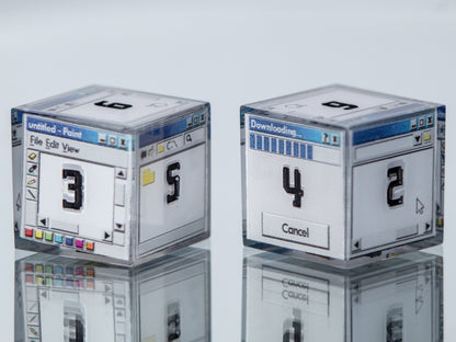 Windows D6 - 6 Piece Handmade Resin Dice
