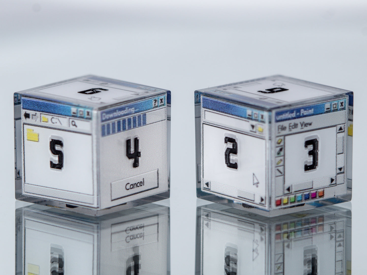 Windows D6 - 6 Piece Handmade Resin Dice