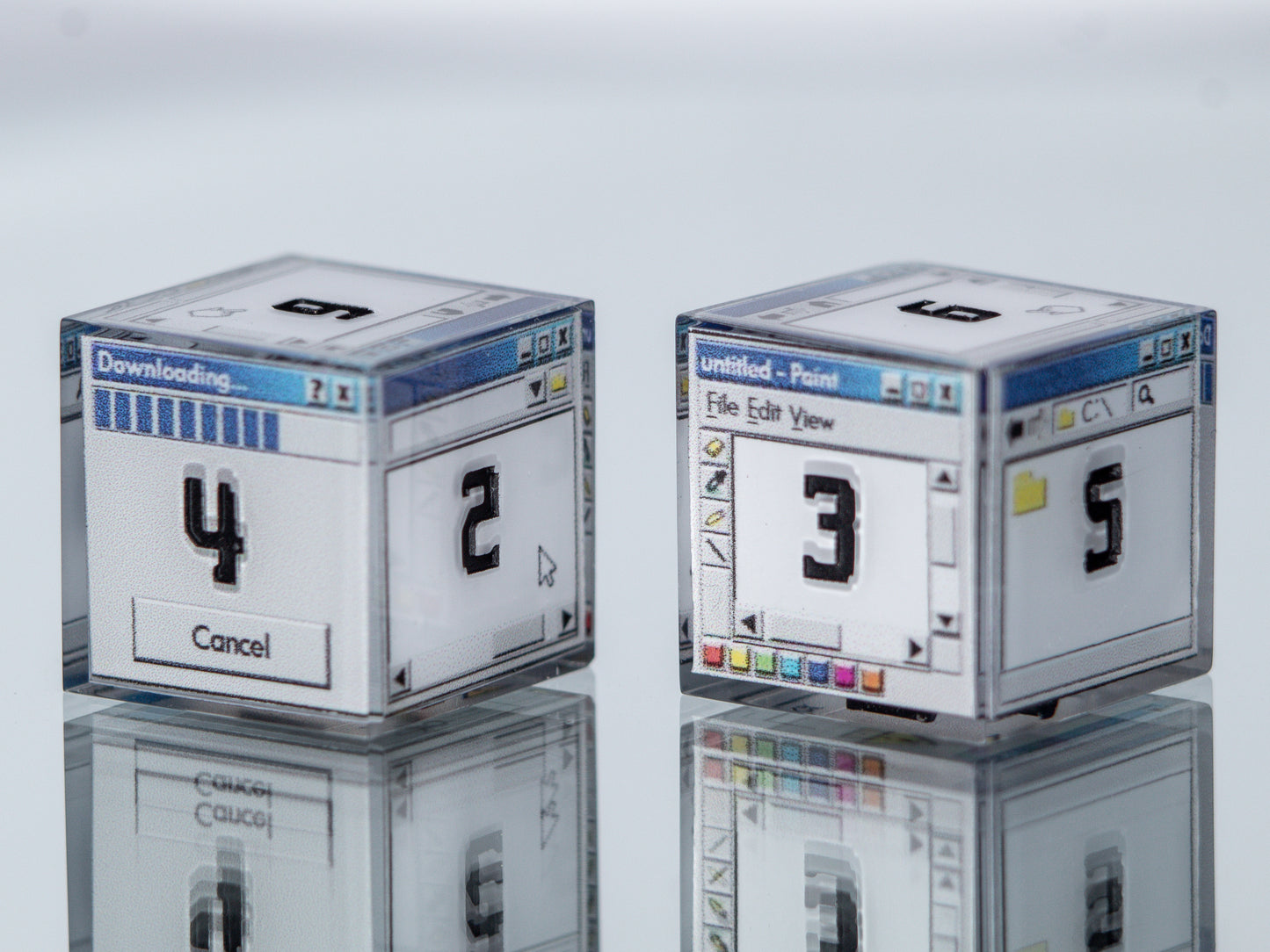 Windows D6 - 6 Piece Handmade Resin Dice
