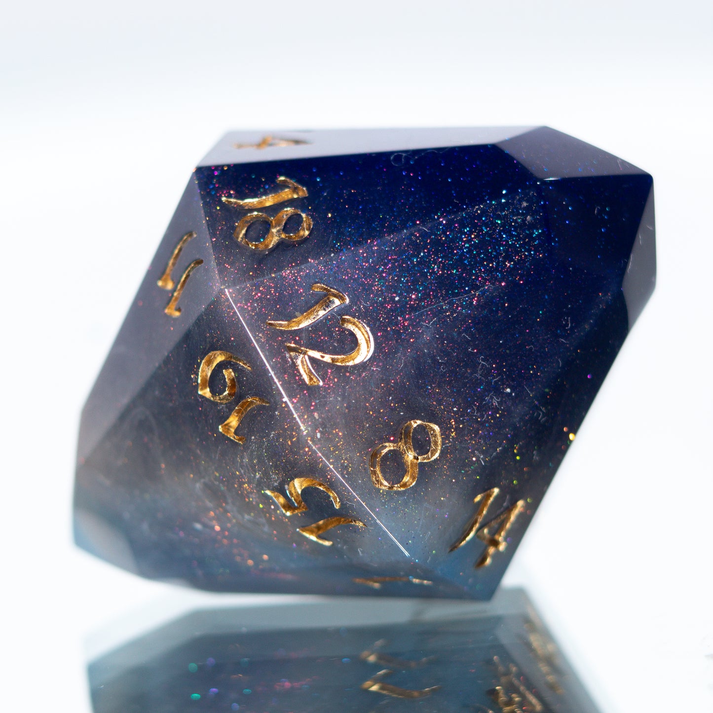Cosmic Jewel - Handmade Resin D20