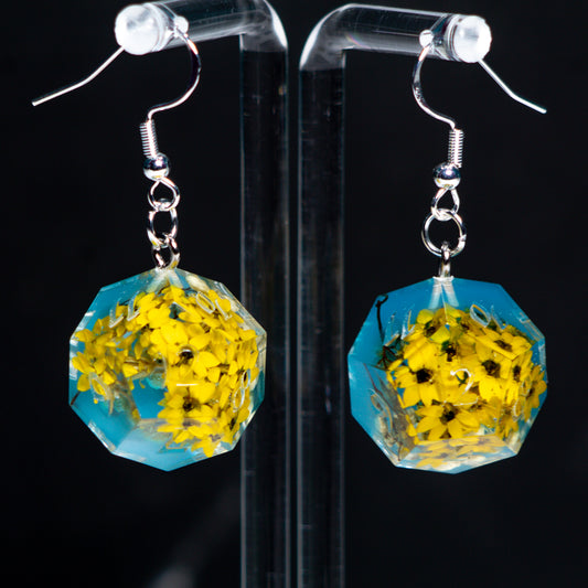 Mini Sunflower D12 Earrings