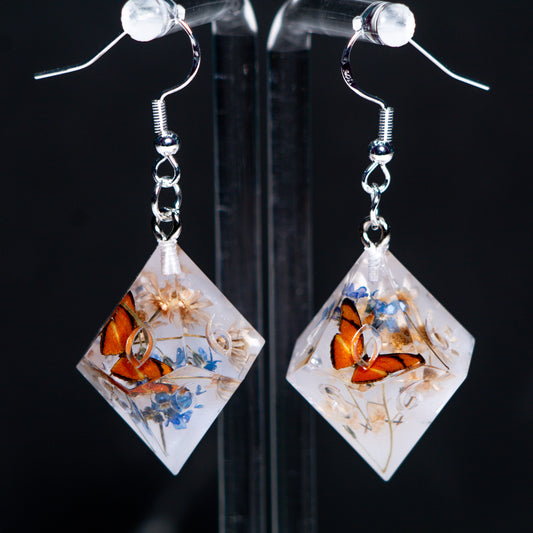 Butterfly Terrarium D10 Earrings