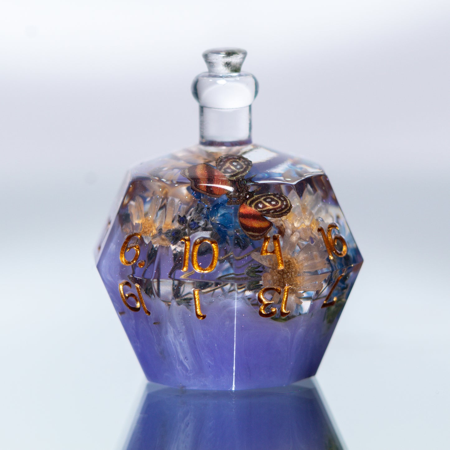 Fairy Potion - Handmade Resin Bottle D20