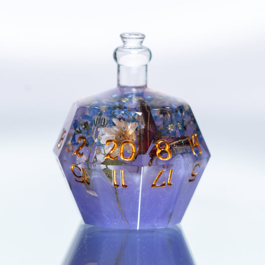 Fairy Potion - Handmade Resin Bottle D20