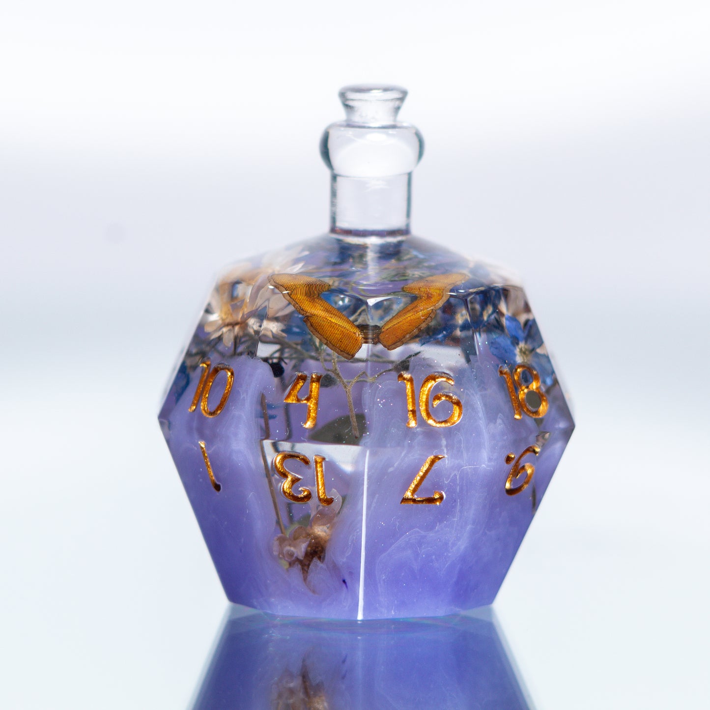 Fairy Potion - Handmade Resin Bottle D20
