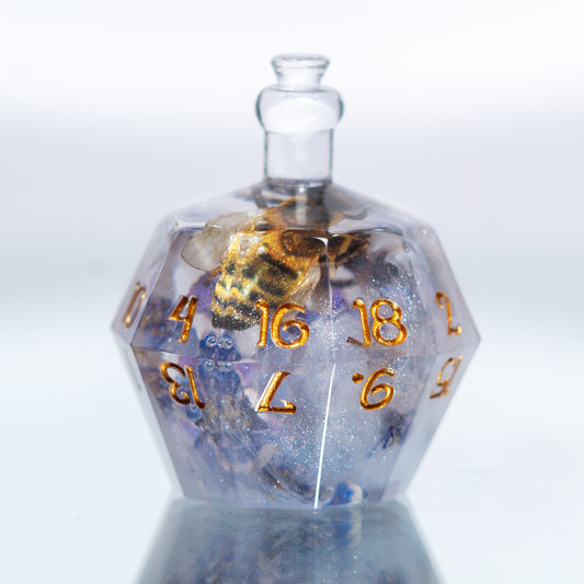 Bee Keeper's Potion - Handmade Resin Bottle D20