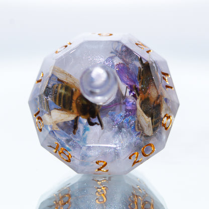 Bee Keeper's Potion - Handmade Resin Bottle D20