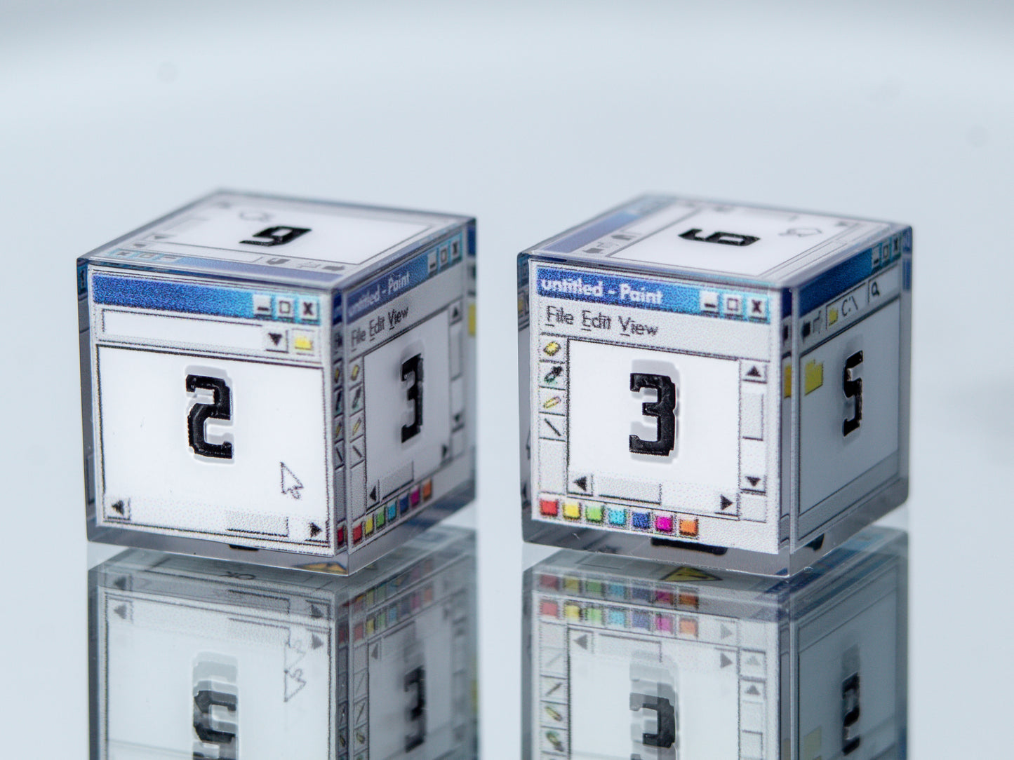 Windows D6 - 6 Piece Handmade Resin Dice