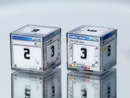 Windows D6 - 6 Piece Handmade Resin Dice