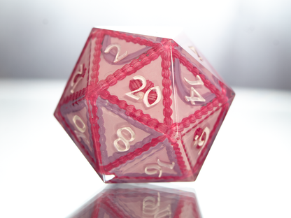The Cake is a Die! - Handmade Chonk Resin D20
