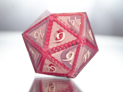The Cake is a Die! - Handmade Chonk Resin D20