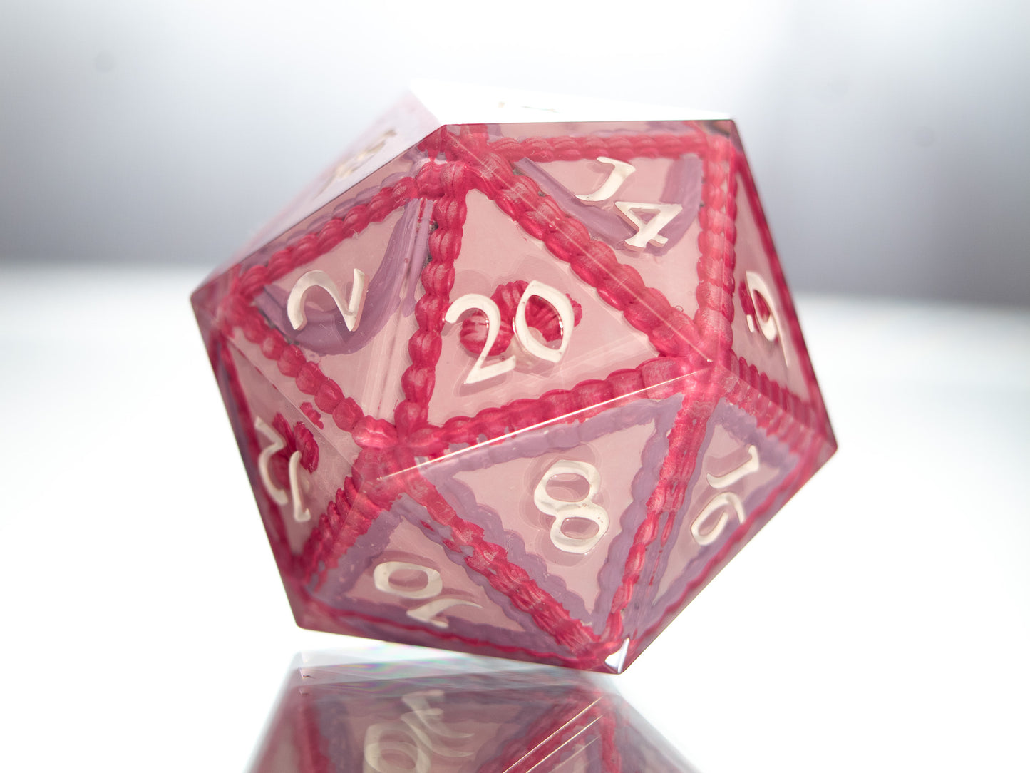 The Cake is a Die! - Handmade Chonk Resin D20