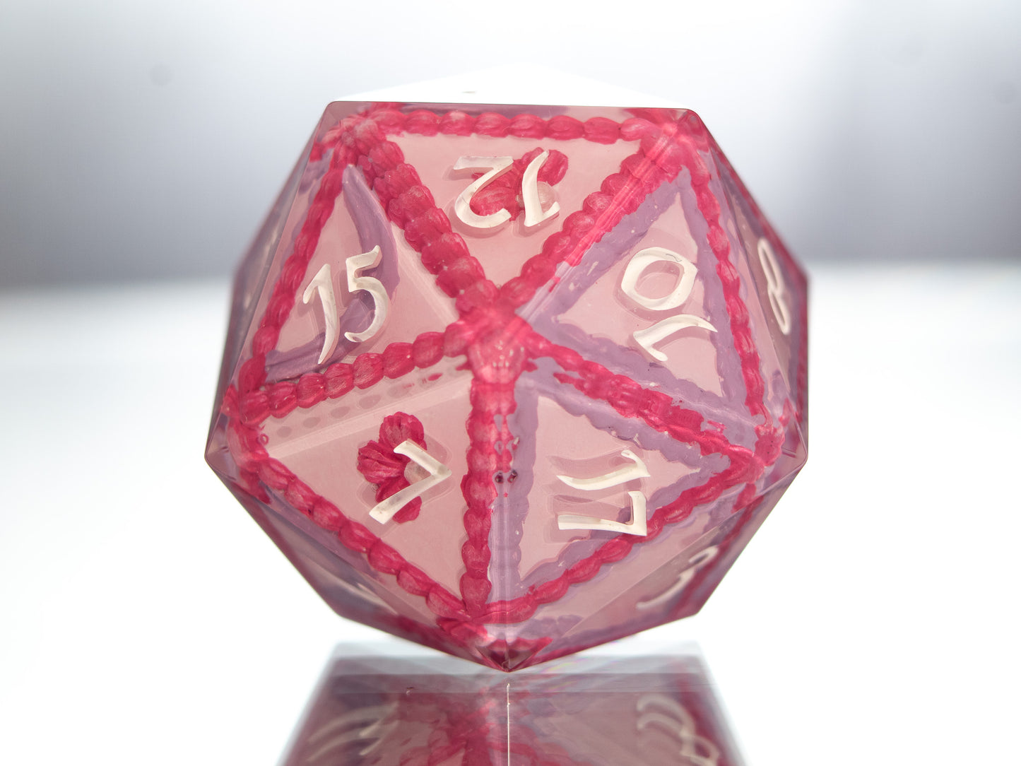 The Cake is a Die! - Handmade Chonk Resin D20
