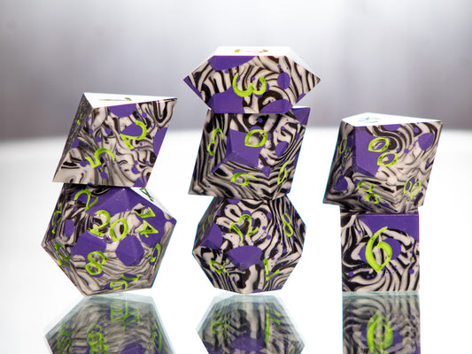 Ghost With The Most - 7 Piece Handmade Resin Dice