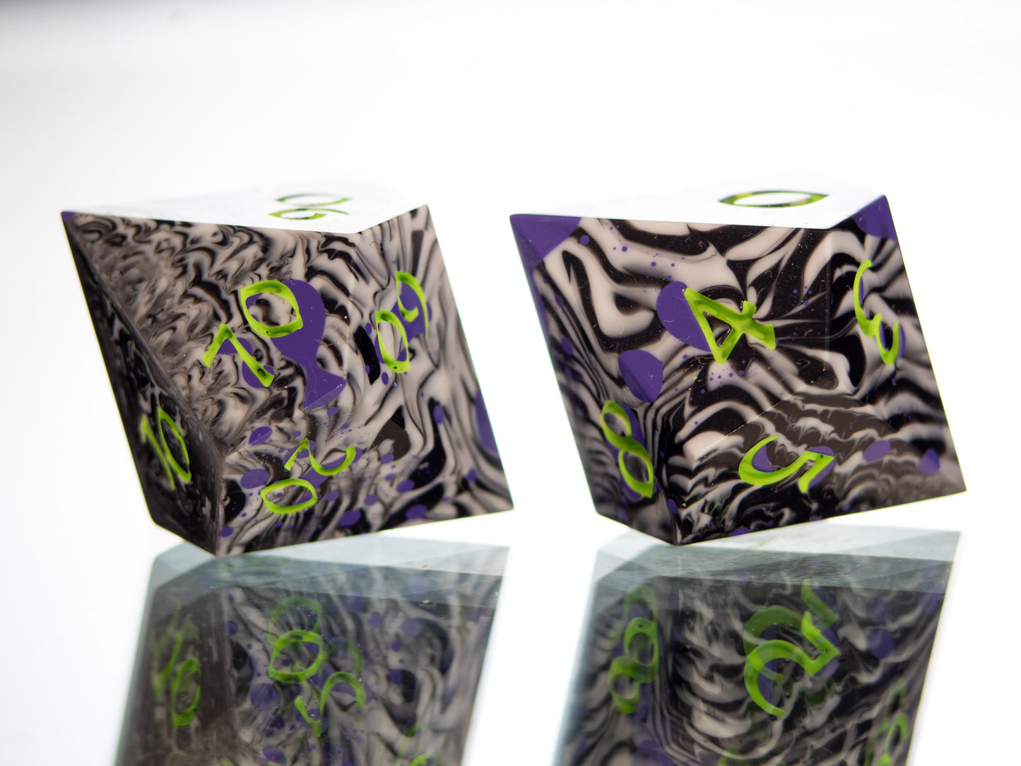 Ghost With The Most - 7 Piece Handmade Resin Dice