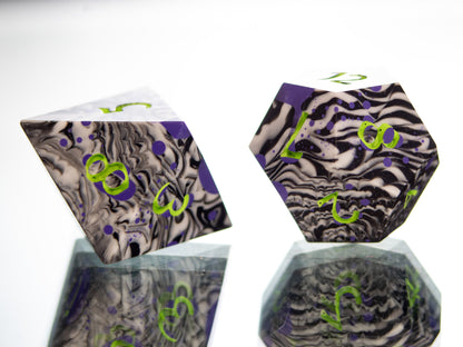 Ghost With The Most - 7 Piece Handmade Resin Dice