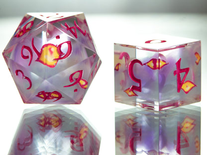 Misty Eyed - 7 Piece Handmade Dice