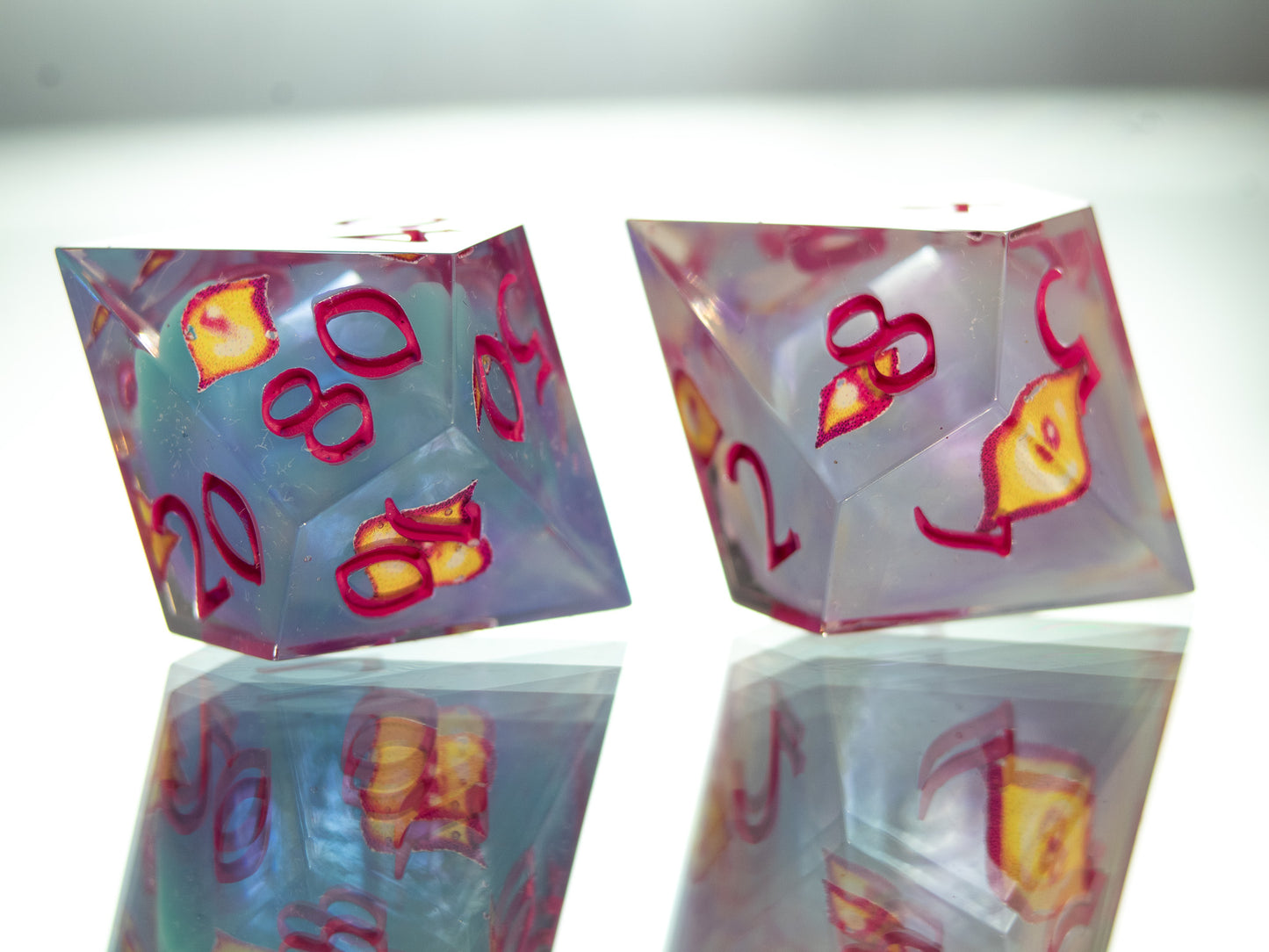 Misty Eyed - 7 Piece Handmade Dice