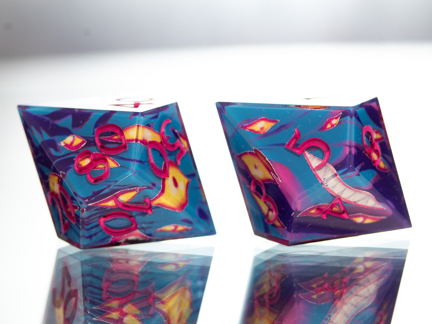 Chaos Daemons - 7 Piece Handmade Dice