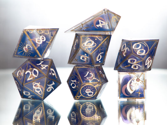 Wizard's Focus - 7 Piece Handmade Dice